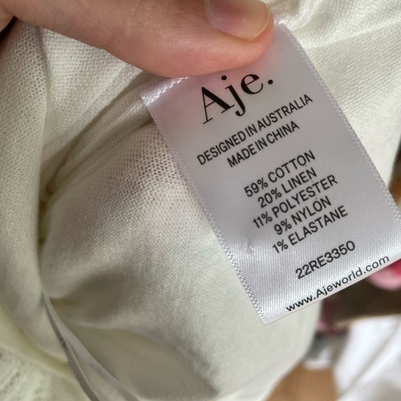 Aje ivory white shorts xs nwt - Picture 3 of 4